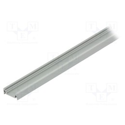 10 pcs : 77260020S - Profiles for LED modules, natural, L: 1m, SURFACE10, aluminium