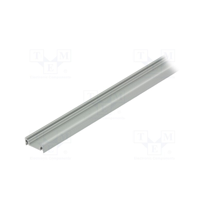 10 pcs : 77260020S - Profiles for LED modules, natural, L: 1m, SURFACE10, aluminium