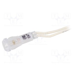 10 pcs : 9SLTB010CSR1BP - Indicator: with neon lamp, prominent, clear-white, 220VDC, 220VAC