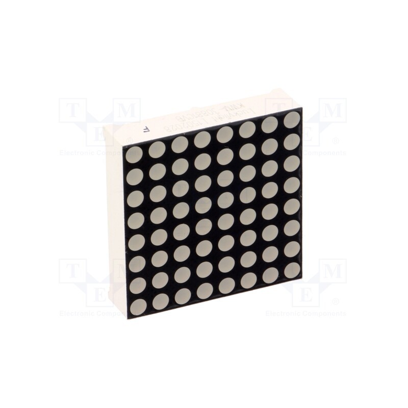 10 pcs : KWM-30881CVB - Display: LED, matrix, 8x8, red, 30÷60mcd, cathode, 32x32mm, 2÷2.6V