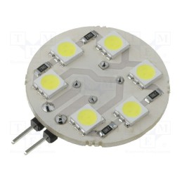 10 pcs : OF-LEDG4W - LED, white, 1.44W, 96lm, 12VDC, Cap: G4