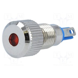 10 pcs : GQ8F-D/O/12 - Indicator: LED, flat, orange, 12VDC, Ø8mm, IP67, for soldering
