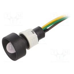10 pcs : LGY-D10-24AC/DCWK - Indicator: LED, recessed, yellow/green, 24VDC, 24VAC, Ø13mm, IP40