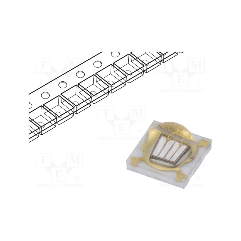 10 pcs : LTPL-C034UVH410 - LED, UV, 3535, 130°, 500mA, λd: 410nm, 3.2÷3.9V, SMD