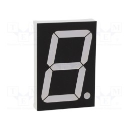 10 pcs : OPD-S23010LR-BW - Display: LED, 7-segment, 56mm, 2.3', No.char: 1, red, 100mcd, anode