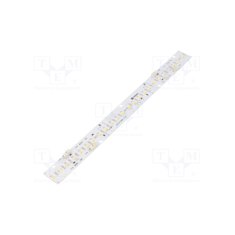 10 pcs : TRON 24X280-E-850-000-08S3P - LED strip, 23.2V, white cold, W: 24mm, L: 280mm, No.of diodes: 24