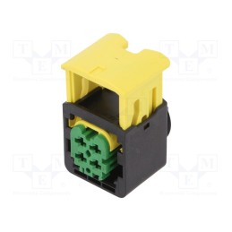 10 pcs : 3-1418390-1 - 4 POS AMP MCP 2.8 REC HSG