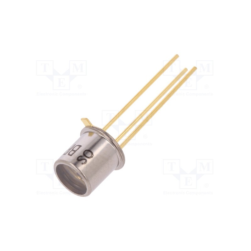 10 pcs : BPX 38-4 - Phototransistor, TO18, 4.3mm, 50V, 40°, Lens: transparent, 0.675mm2