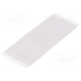 10 pcs : 3-1437144-0 - Connector: jumper cable, Cable ph: 2.54mm, L: 76.2mm, straight