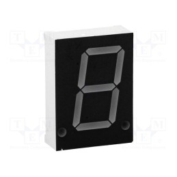 10 pcs : SC08-11GWA - Display: LED, 7-segment, 20.32mm, 0.8', No.char: 1, green, 3÷10.5mcd
