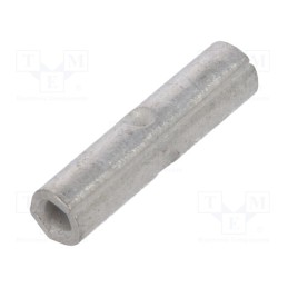20 pcs : 31818 - Tip: butt splice, non-insulated, brass, 0.3÷1.42mm2, tinned