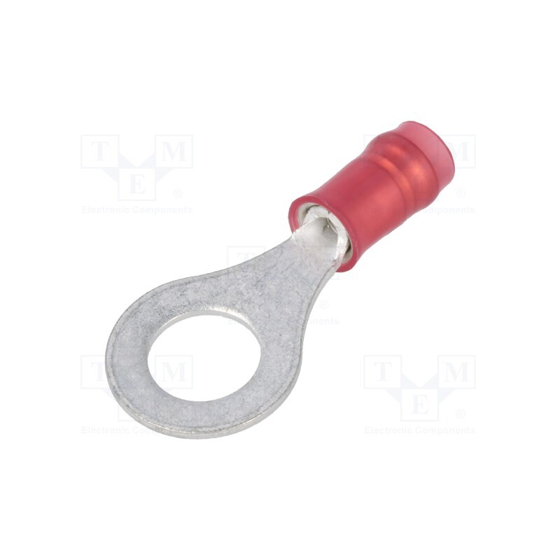 10 pcs : 31894 - Tip: ring, M6, Ø: 6.73mm, 0.3÷1.42mm2, crimped, for cable, insulated
