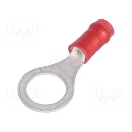 10 pcs : 31895 - Tip: ring, M8, Ø: 7.92mm, 0.3÷1.42mm2, crimped, for cable, insulated