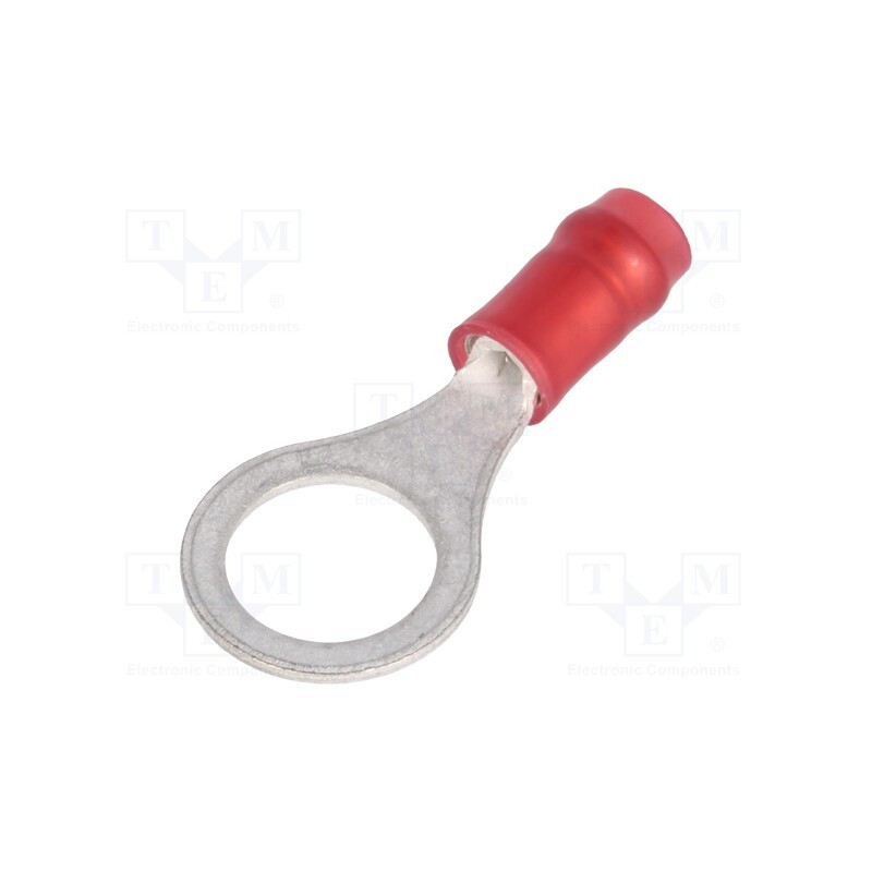 10 pcs : 31895 - Tip: ring, M8, Ø: 7.92mm, 0.3÷1.42mm2, crimped, for cable, insulated