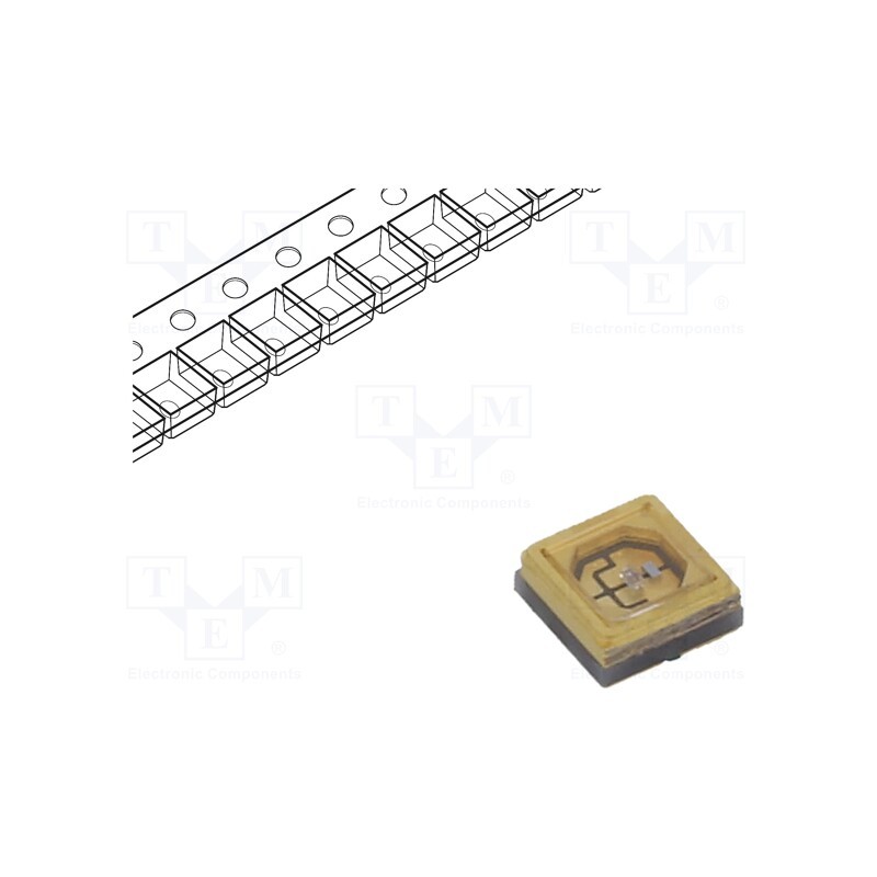 10 pcs : HL-C3535S25V280-D1-LVR17-D - LED, UV-C, 3535, 120°, 20mA, λd: 270÷280nm, 5÷9V, SMD, 3.4x3.4x1.43mm