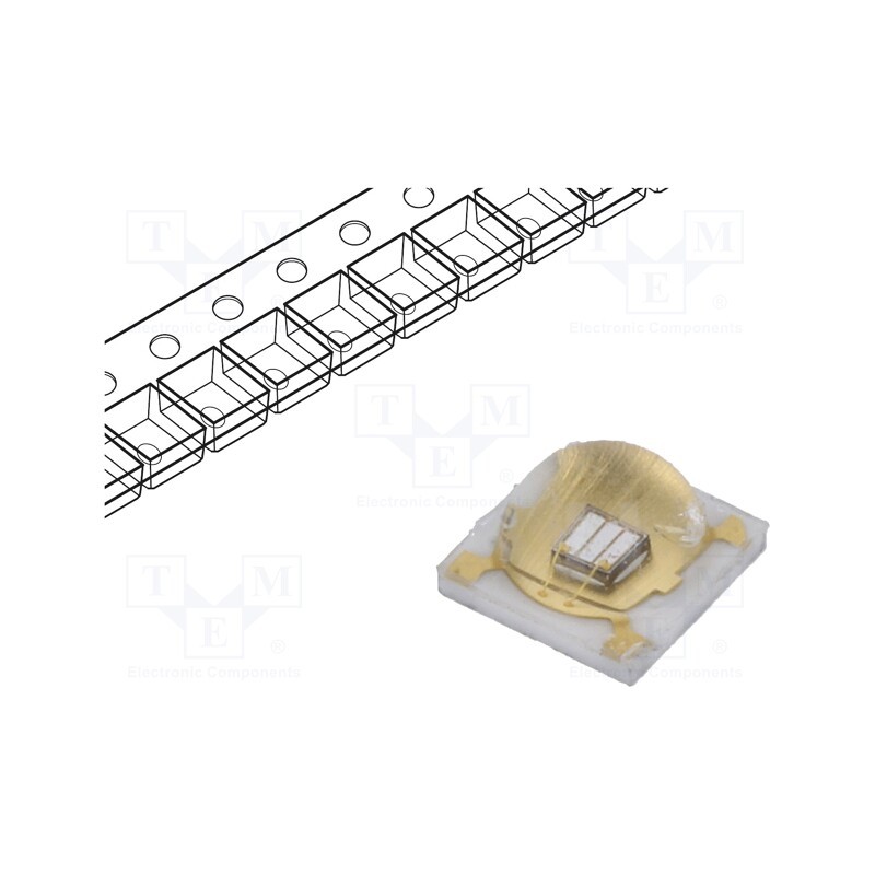 10 pcs : LTPL-C034UVD375 - LED, UV, 3535, 130°, 500mA, λd: 370÷380nm, 4V, SMD, 3.45x3.45x2.13mm