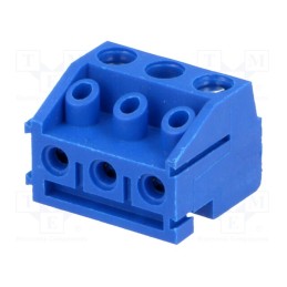 10 pcs : 320-031-12 - Pluggable terminal block, 5mm, ways: 3, angled 90°, female, 1.5mm2
