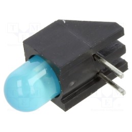 10 pcs : H178CBWD - LED, in housing, blue, 5mm, No.of diodes: 1, 20mA, Lens: diffused