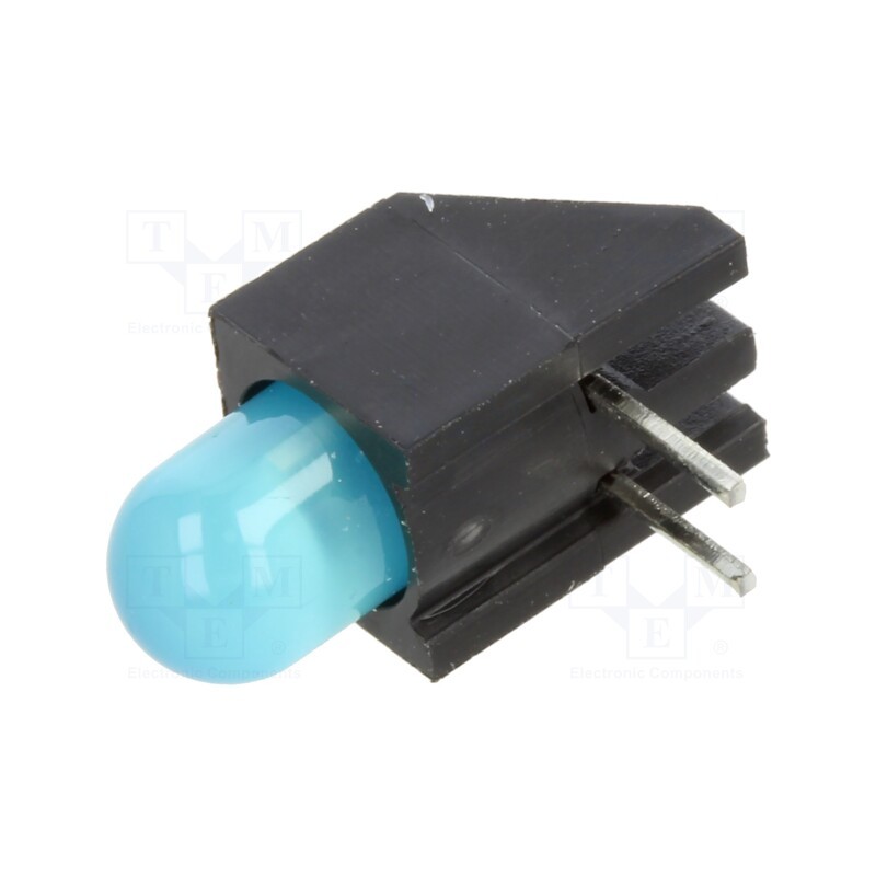 10 pcs : H178CBWD - LED, in housing, blue, 5mm, No.of diodes: 1, 20mA, Lens: diffused