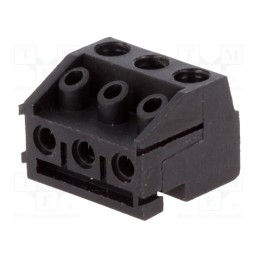 10 pcs : 320-031-13-00 - Pluggable terminal block, 5mm, angled 90°, terminal block, black