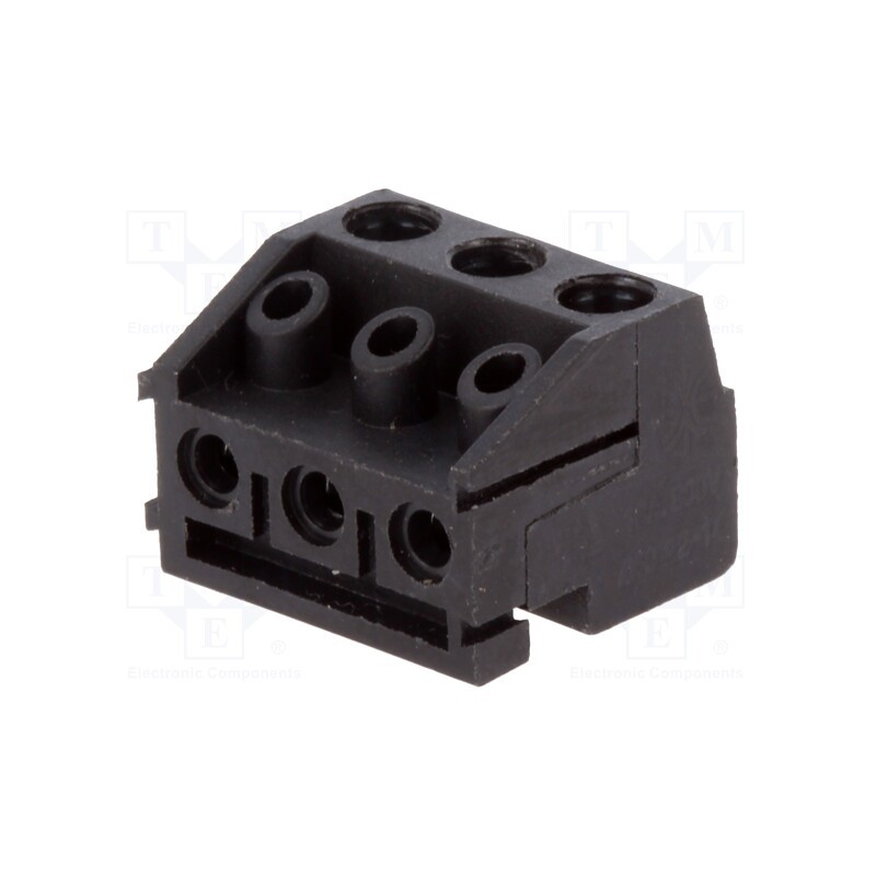 10 pcs : 320-031-13-00 - Pluggable terminal block, 5mm, angled 90°, terminal block, black