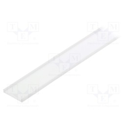 10 pcs : V3450038 - Cover for LED profiles, white, 1m, Kind of shutter: C9, push-in