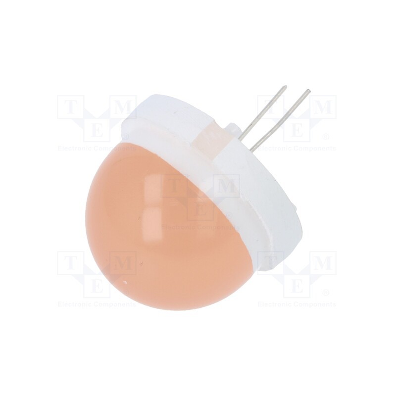 10 pcs : CQL-431-3 - LED, 20mm, orange, 900÷4000mcd, 120°, Front: convex, 5.7÷6.4V