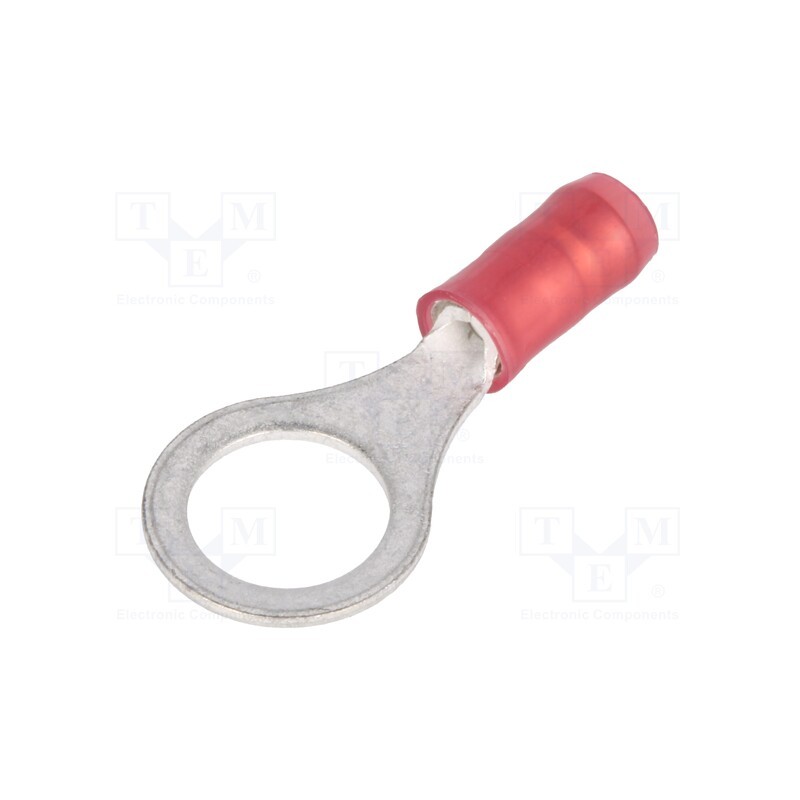10 pcs : 320572 - Tip: ring, M8, Ø: 7.92mm, 0.3÷1.42mm2, crimped, for cable, insulated