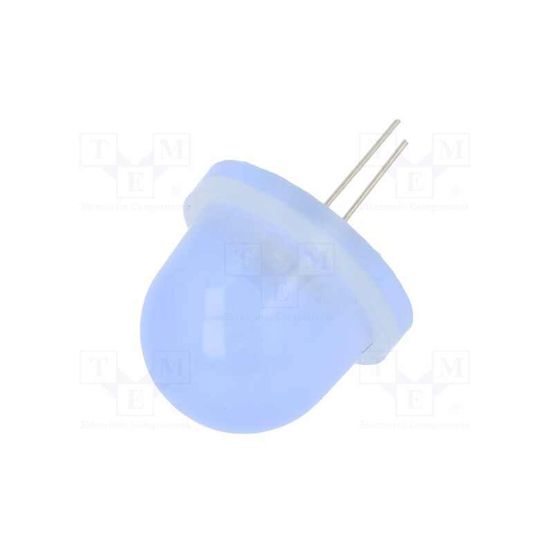 10 pcs : CQL-734 / HV - LED, 16mm, blue, 600÷2500mcd, Front: convex, 10.5÷11V, No.of term: 2