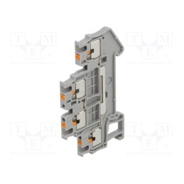 10 pcs : 3208511 - Splice terminal: rail, 0.14÷1.5mm2, ways: 2, terminals: 4, grey