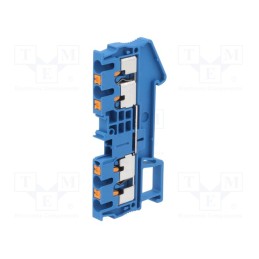 10 pcs : 3209581 - Splice terminal: rail, 0.14÷4mm2, ways: 1, terminals: 4, blue, PT