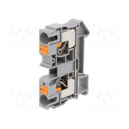 10 pcs : 3212120 - Splice terminal: rail, 0.5÷16mm2, ways: 1, terminals: 2, grey, PT