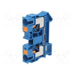 10 pcs : 3212123 - Splice terminal: rail, 0.5÷16mm2, ways: 1, terminals: 2, blue, PT