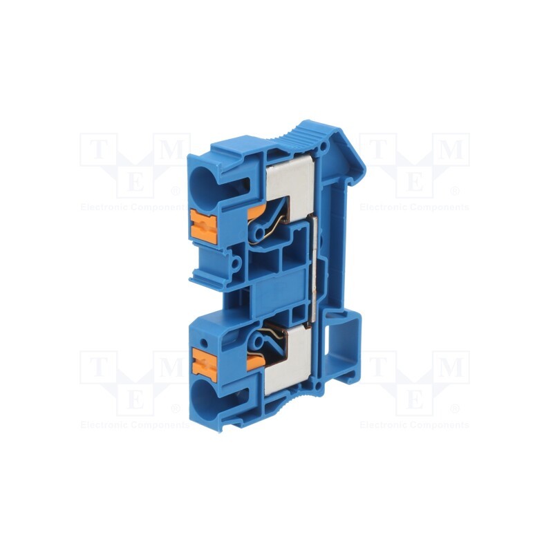 10 pcs : 3212123 - Splice terminal: rail, 0.5÷16mm2, ways: 1, terminals: 2, blue, PT