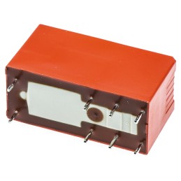 1 pcs - TE Connectivity PCB Mount Power Relay, 5V dc Coil, 8A Switching Current, DPDT
