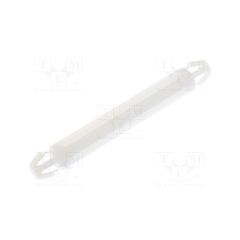 50 pcs : FIX-LCC-30 - PCB distance, polyamide, L: 30mm, latch/latch, natural, UL94V-2
