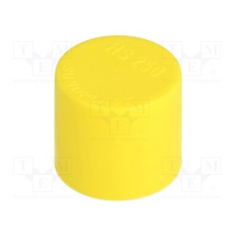 50 pcs : 480250-11 -AS - Cap, Body: yellow, Øint: 25mm, H: 23.5mm, Mat: LDPE, push-in, SafeCAP