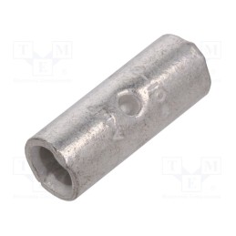 10 pcs : 32151 - Tip: butt splice, non-insulated, brass, 3÷6mm2, tinned, crimped