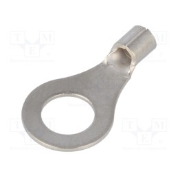 10 pcs : 322733 - Tip: ring, M6, 1.25÷2mm2, crimped, for cable, non-insulated, copper