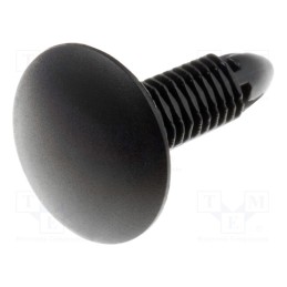 20 pcs : SR-25BK -AS - Rivet, polyamide, Panel cutout diam: 6.6mm, black, UL94V-2