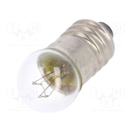 10 pcs : LAMP EK/24/100 - Filament lamp: miniature, E10, 24VDC, 100mA, Bulb: spherical, 2.4W