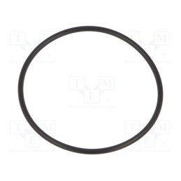 10 pcs : 53102060 - O-ring gasket, NBR rubber, Thk: 2mm, Øint: 46mm, M50, black