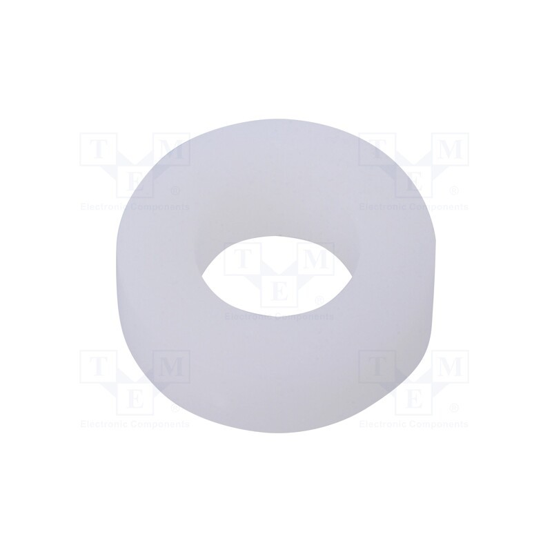 50 pcs : RRSN-52100-03 - Spacer sleeve, cylindrical, polystyrene, L: 3mm, Øout: 10mm