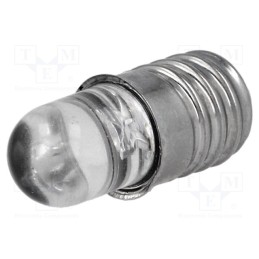 10 pcs : OPDK-Y5CA8B31F - LED lamp, yellow, E10, 12VDC, 90mW, 30°