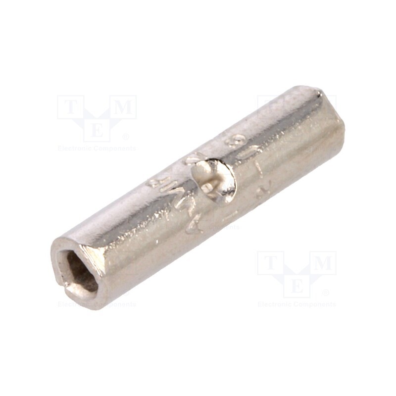 10 pcs : 323796 - Tip: butt splice, non-insulated, copper, 0.3÷1.42mm2, crimped