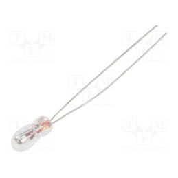 20 pcs : L16-12/60 - Filament lamp: miniature, 12VDC, 60mA, Bulb: T1, Ø: 3.15mm, L: 7mm