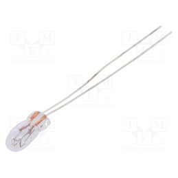 20 pcs : - Filament lamp: miniature, 12VDC, 50mA, Bulb: T1, Ø: 3mm, L: 7mm