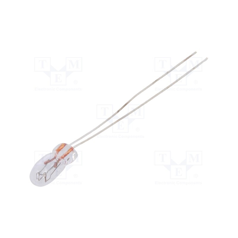 20 pcs : - Filament lamp: miniature, 12VDC, 50mA, Bulb: T1, Ø: 3mm, L: 7mm