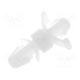 50 pcs : FIX-LCD-5 - PCB distance, polyamide, L: 4.8mm, latch/latch, natural, UL94V-2