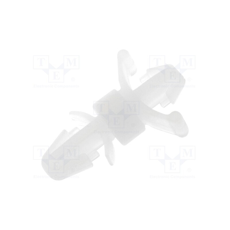 50 pcs : FIX-LCD-5 - PCB distance, polyamide, L: 4.8mm, latch/latch, natural, UL94V-2